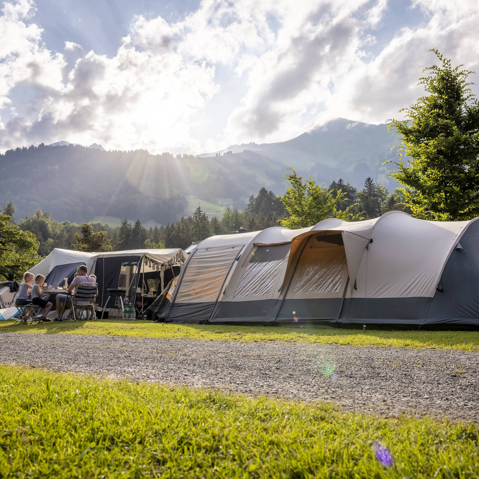 Standardparzelle Camping Grassi Frutigen Standardparzelle