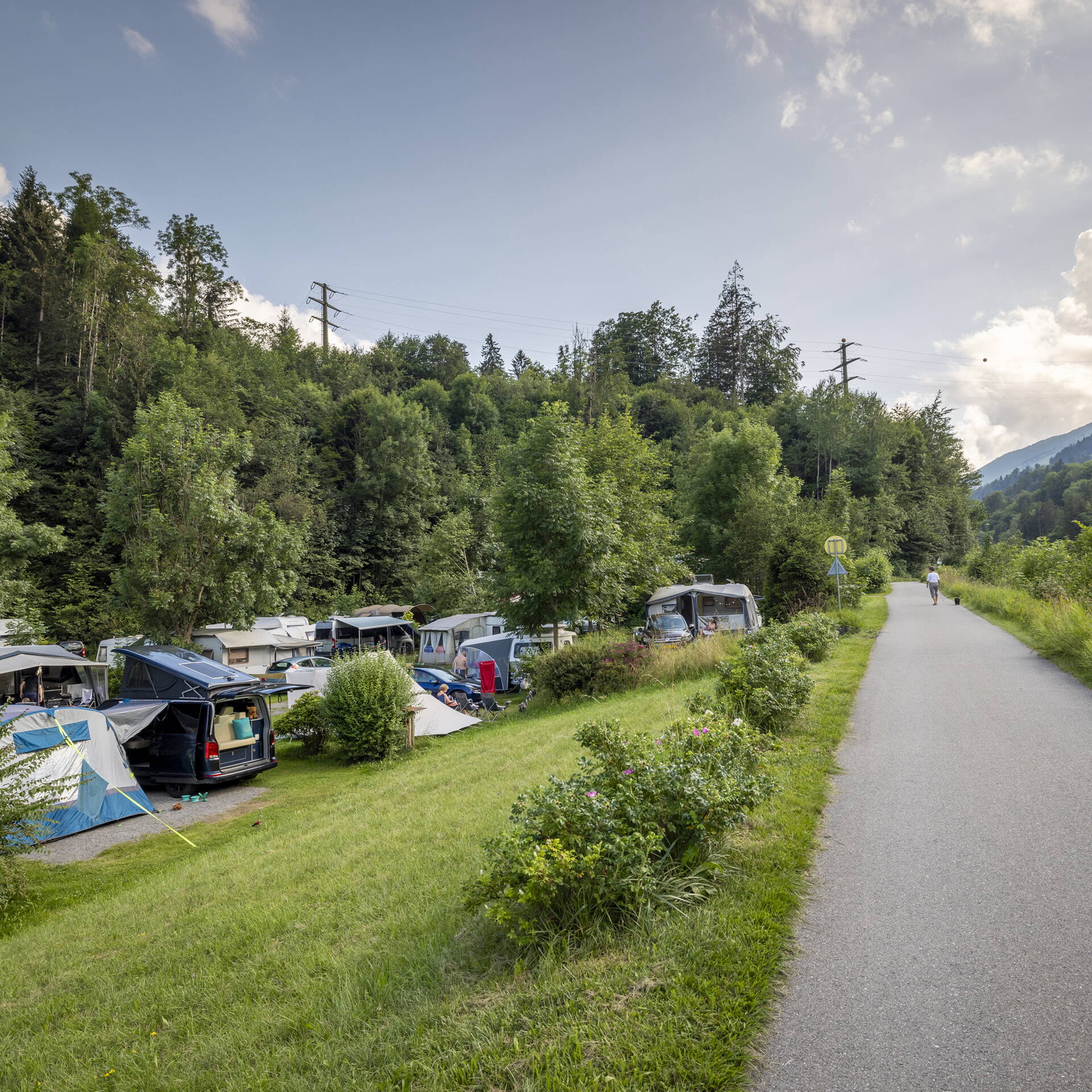 Standardparzelle Camping Grassi Frutigen Standardparzelle